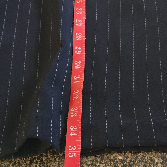 Cynthia Howie for Maggy Boutique Women's 14 Midi Skirt Black w/ White Pinstripes - Picture 12 of 12